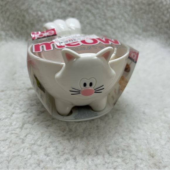 Meow kitty plastic measureing cups 2015 MSC 3 pc stackable white pink - Picture 3 of 8